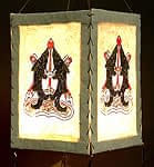 ロクタ紙ランプシェード【フィッシュ】（4面タイプ）の商品写真