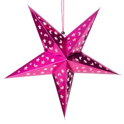 【選べる5個セット】星型ランプデコレーション　-　直径：約55cm - サブ2