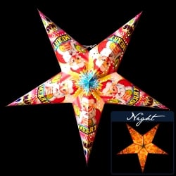 〔お得選べる3個セット〕自由に選べる星型ランプシェード〔インドクオリティ〕アドベントスター - サブ4