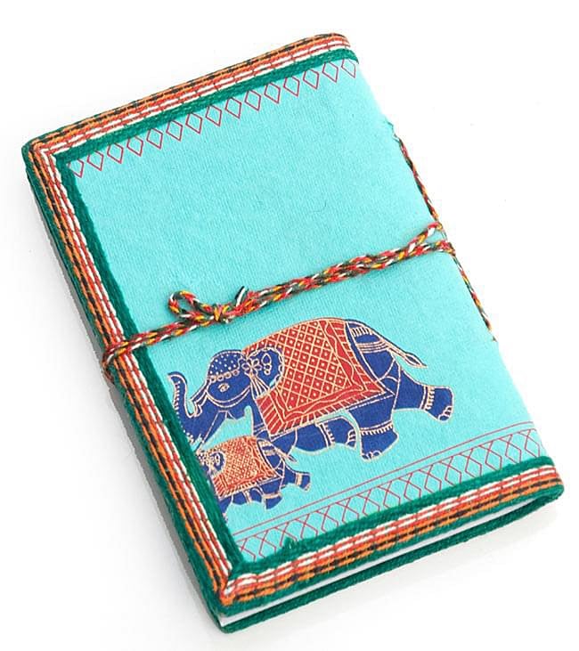 〈12.8cm×8.5cm〉[アソート]インドの神様柄紙メモ帳 - マハラジャ 2 - 裏側です