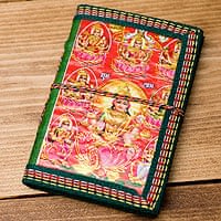〈12.8cm×8.5cm〉インドの神様柄紙メモ帳 - ラクシュミの商品写真