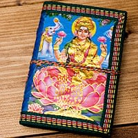 〈12.8cm×8.5cm〉インドの神様柄紙メモ帳 - ラクシュミの商品写真
