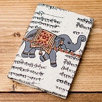 〈10cm×7.5cm〉インドの神様柄紙メモ帳 - 象の商品写真