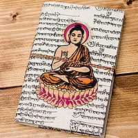 〈15cm×10cm〉インドの神様柄紙メモ帳 - ブッダの商品写真