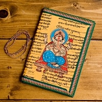 〈18cm×12cm〉インドの神様柄紙メモ帳 - ガネーシャの商品写真