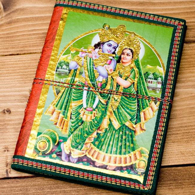 9cm×12.5cm〉インドの神様柄紙メモ帳 - カラフル 神様 の通販 