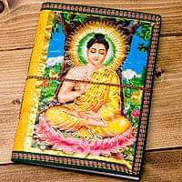 〈9cm×12.5cm〉インドの神様柄紙メモ帳 - カラフル 神様の商品写真