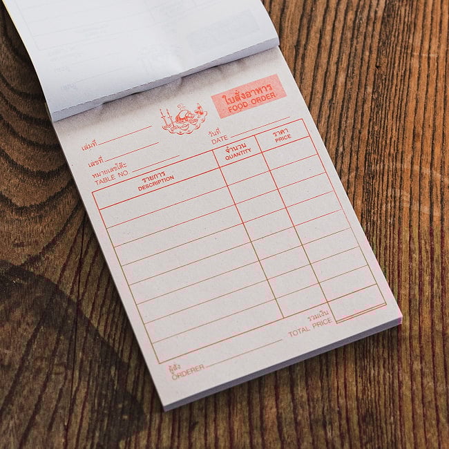 タイの注文票 メモ帳やTODOリストに！ オーダー表 4 - 異国ムードたっぷりです。