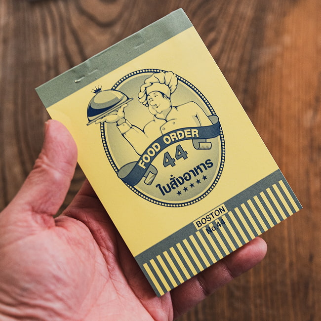 タイの注文票 メモ帳やTODOリストに！ オーダー表 8 - これくらいのサイズです。