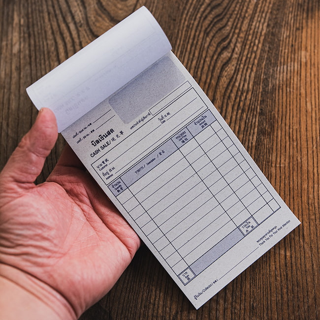 【4個セット】タイの注文票 メモ帳やTODOリストに！ オーダー表 9 - これくらいのサイズです。
