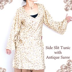 スリット入りで動きやすい!長袖サイドスリットチュニック (NP-OPC-297)