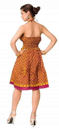 アンティークサリー ホルダーネックワンピース - サブ3