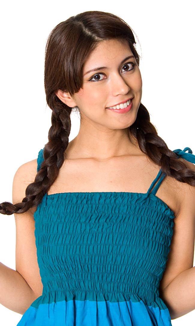 カッチ地方のトライバル刺繍 2WAYスカート - ターコイズ の通販[送料