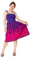 カッチ地方のトライバル刺繍 2WAYスカート - 紫の商品写真