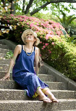 サラサラ素材のシンプルワンピース - サブ2