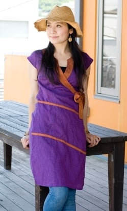 半袖コットンロングカシュクール - サブ2