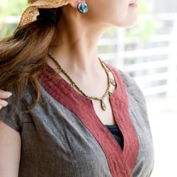 半袖コットンロングカシュクール - サブ5