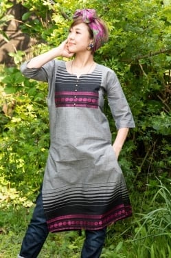 ヘザーグレーのボーダークルティ - サブ4