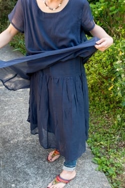 レイヤード エアリー ワンピース - サブ4