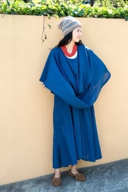 何通りも楽しめるコットンレイヤードワンピース - サブ5