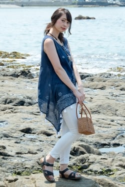 ウッドブロック ノースリーブ・スリットジレ - サブ2