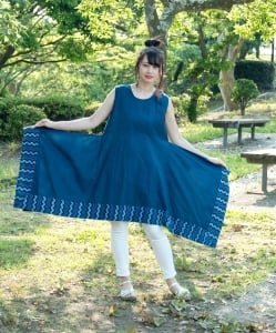 インディゴ スクエアワンピース - サブ3