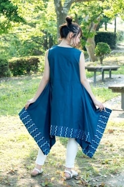 インディゴ スクエアワンピース - サブ4