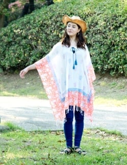 ロング丈のカフタンチュニック - サブ2