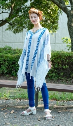 ロング丈のカフタンチュニック - サブ5