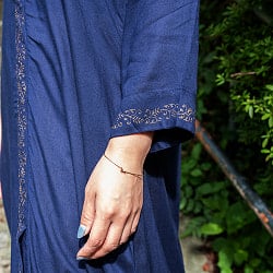 ペイズリー柄の木版染めクルティ - サブ5