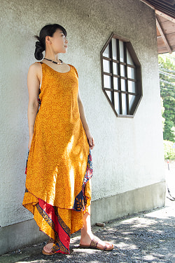 アンティークサリーのレイヤードドレス - サブ3