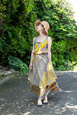 アンティークサリーのレイヤードドレス - サブ5