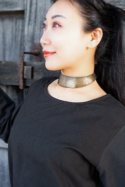 シンプルコットンのゆったりワンピース - サブ3