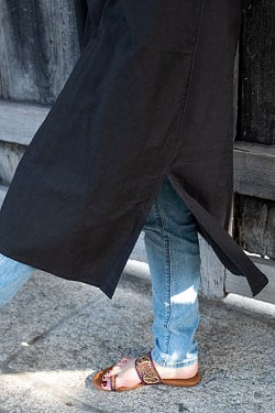 シンプルコットンのゆったりワンピース - サブ4