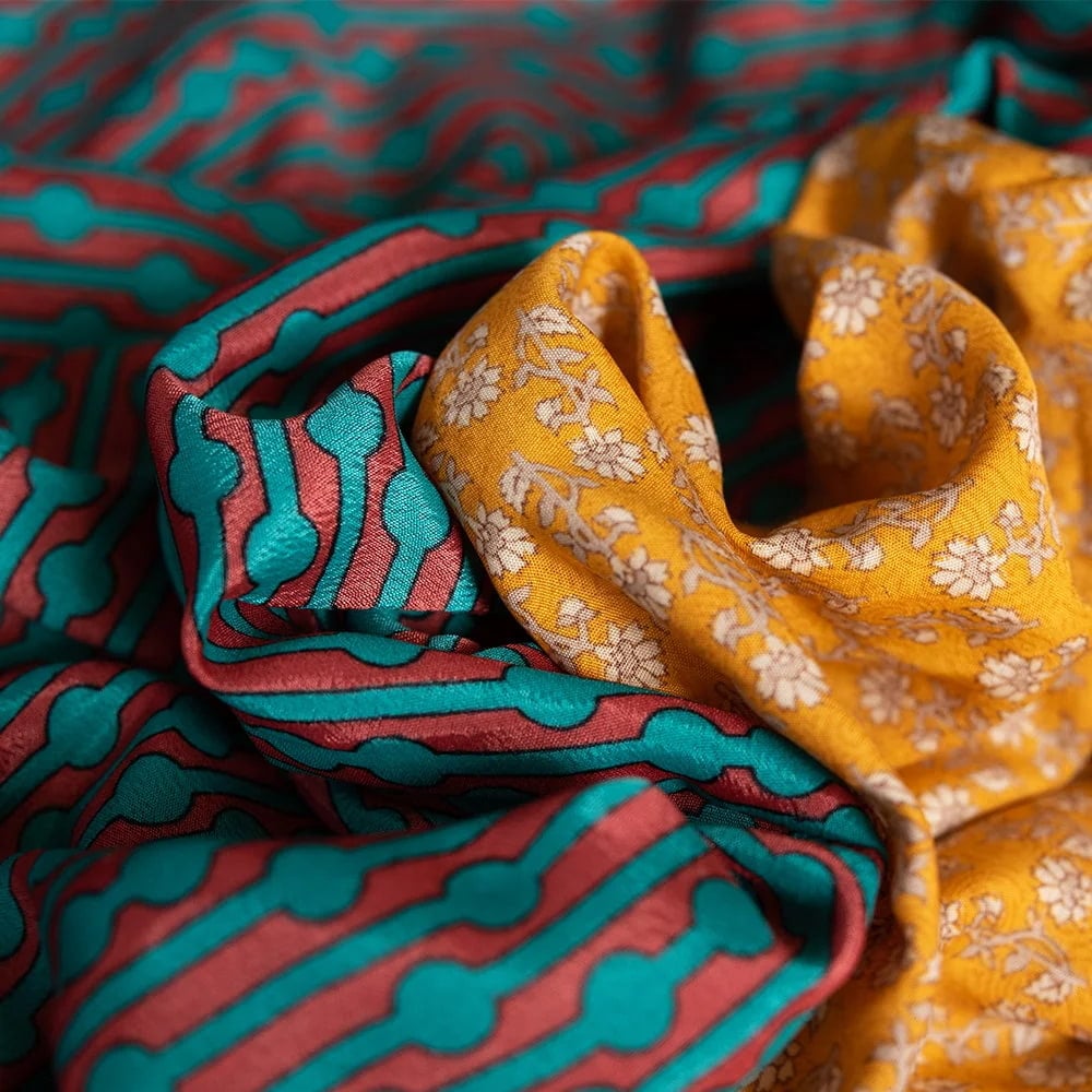 アンティークサリーのエアリーラグラン ティアードドレス5枚目の説明写真です