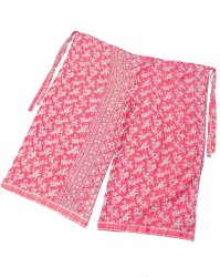 リバーシブル　サリー生地タイパンツ 【ピンク系】の商品写真