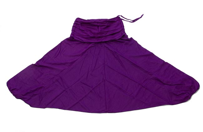 タイパンツ風レーヨンアラジンパンツ 紫 の通販 - TIRAKITA.COM