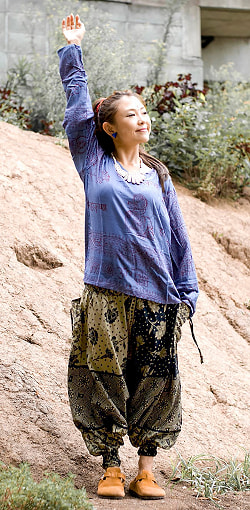 2通り楽しめる♪ ぞうさんとお花の2WAYモモンガパンツ - サブ2