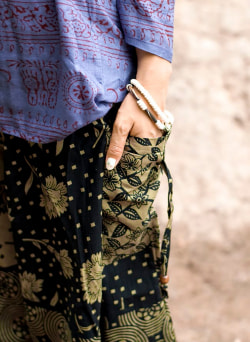 2通り楽しめる♪ ぞうさんとお花の2WAYモモンガパンツ - サブ4