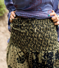 2通り楽しめる♪　ぞうさんとお花の2WAYモモンガパンツ  - サブ5