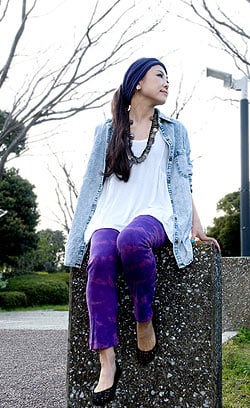 フィット感抜群で動きやすい！タイダイスリムパンツ - サブ3