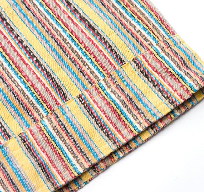 コットンストライプパンツ 【ピンク系】 8 - 裾部分をアップにしてみました。