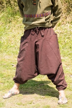 しっかりコットンのアラジンパンツ - サブ5