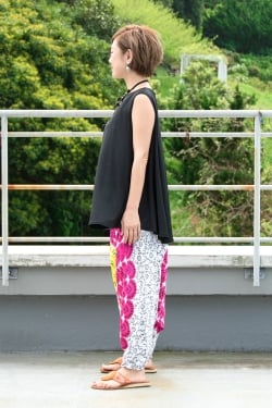 マンダラプリントのアラジンパンツ - サブ5