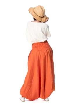 ネパールコットンのビッグモモンガ2WAYパンツ - サブ3