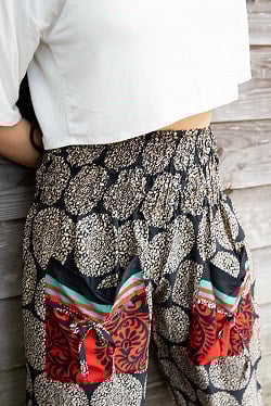 アンティークサリーのポケットアフガンパンツ - サブ2