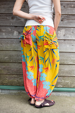 アンティークサリーのポケットアフガンパンツ - サブ3