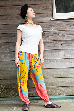 アンティークサリーのポケットアフガンパンツ - サブ5