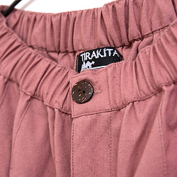 ゆるっとまあるいシルエットが可愛い シンプルコットンのサーカスパンツ - サブ4