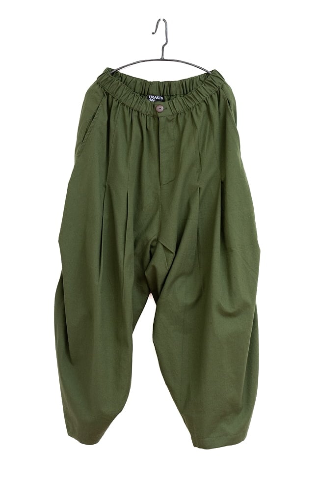 ゆるっとまあるいシルエットが可愛い シンプルコットンのサーカスパンツの選択用写真